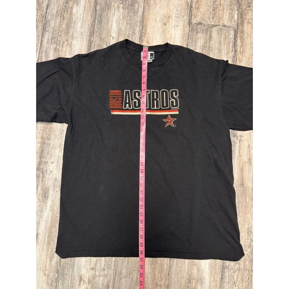 Puma Big Tag Houston Astros Black Shirt Mens Size XL Vintage 2000 MLB - Picture 5 of 7